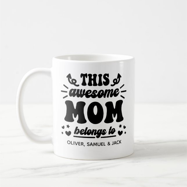 Awesome Mom Coffee Mug (Left)