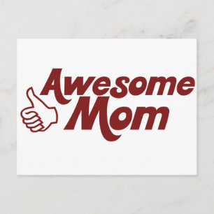 Awesome Mom for Mothers Day Postcard