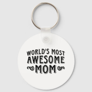 Awesome Mom Keychain