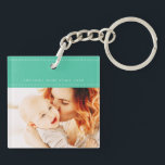 Awesome Mom Since 20XX Modern Simple Thread Photo Keychain<br><div class="desc">This simple and modern design is composed of serif typography and add a custom photo. Awesome Mom Since 20XX typography on the photo of your mom,  mommy,  mother,  mama,  mum etc. This is a perfect gift for your Mom on her birthday,  mother's day,  christmas,  etc.</div>