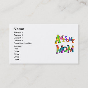 Awesome Mom T-shirts and Gifts Calling Card