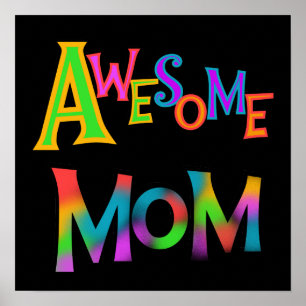 Awesome Mom T-shirts and Gifts Poster
