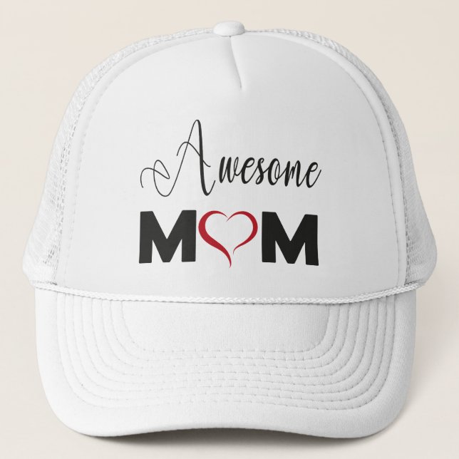 Awesome Mom Trucker Hat (Front)