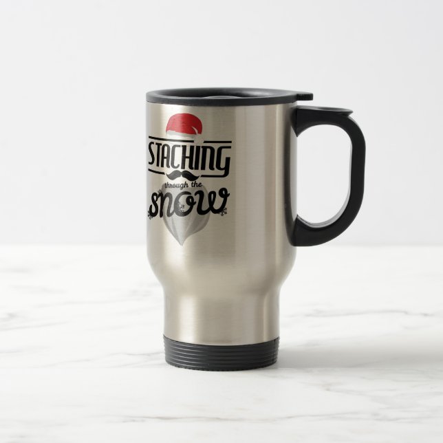 Awesome Moustache Christmas Mug Gift Coffee Lover (Right)