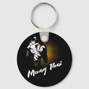 Awesome Muay Thai Fists - Distressed Martial Art Keychain