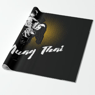 Awesome Muay Thai Fists - Distressed Martial Art Wrapping Paper