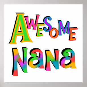 Awesome Nana T-shirts and Gifts Poster