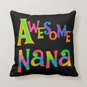 Awesome Nana T-shirts and Gifts Throw Pillow