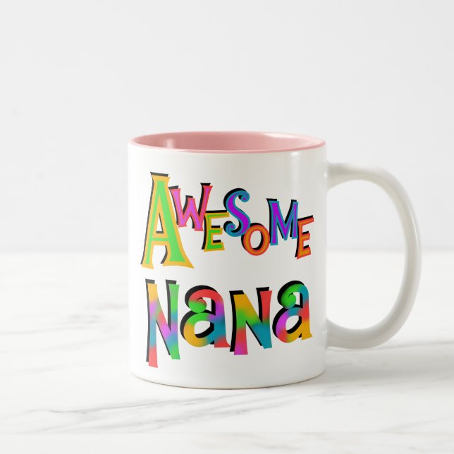 Awesome Nana T-shirts and Gifts Two-Tone Coffee Mug (Right)