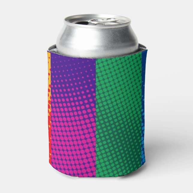 awesome neon stripes can cooler (Can Front)