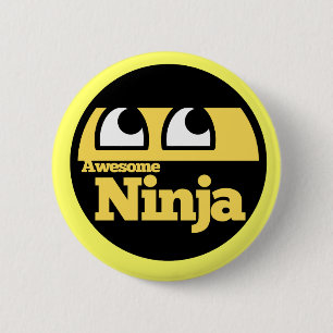 Awesome Ninja 2 Inch Round Button