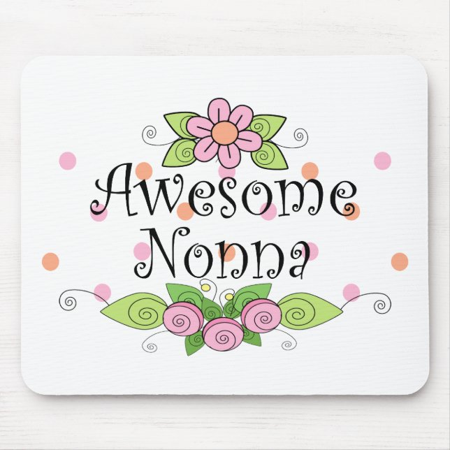 Awesome Nonna T-Shirt Mouse Pad (Front)