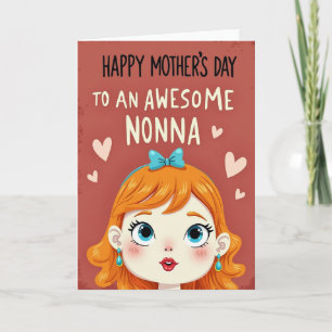 Awesome Nonnas Day Art Card