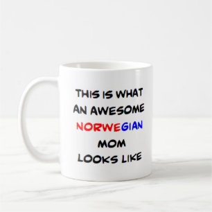awesome norwegian mom coffee mug