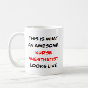 awesome nurse anesthetist coffee mug