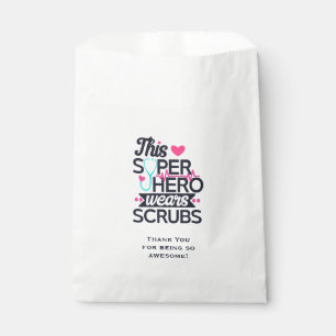 Awesome Nurse Superhero Saying Typography Favour Bag