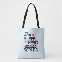 Awesome Nurse Superhero Saying Typography