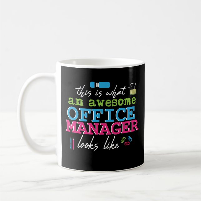 Awesome Office Manager Coffee Mug (Left)