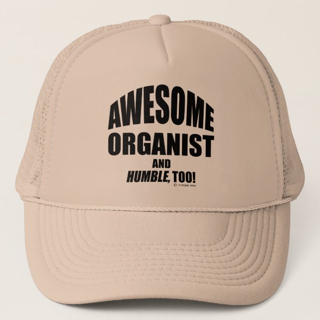 Awesome Organist Trucker Hat (Front)