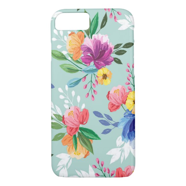 Awesome Painted Flowers Case-Mate iPhone Case (Back)