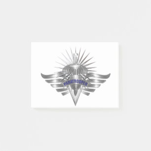 Awesome Paratrooper Custom Designed Wings Post-it Notes