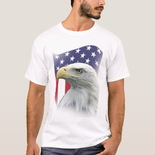 Awesome Patriotic Design Eagle and Flag T-Shirt