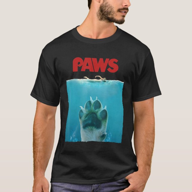 Awesome Paws Movie Parody Dog T-Shirt (Front)