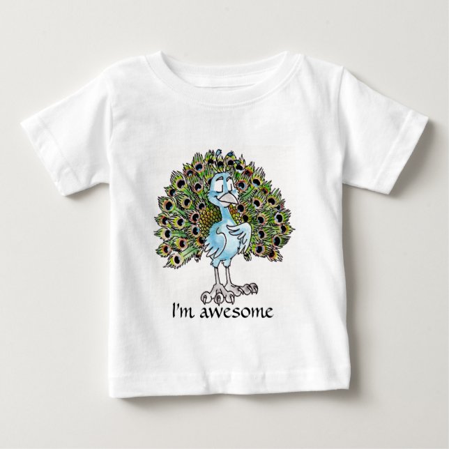 Awesome Peacock Infant T-shirt (Front)