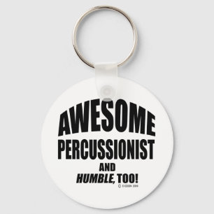 Awesome Percussionist Keychain