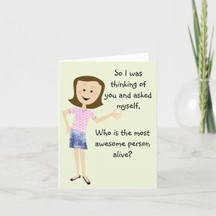 Awesome Person Birthday Card (funny)