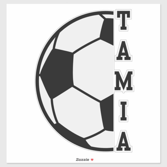 Awesome Personalized Name Soccer Ball Sports (Sheet)