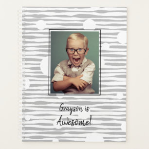 Awesome Personalized Photo and Abstract Pattern Planner