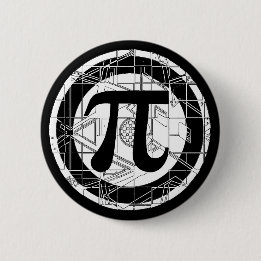 Awesome Pi Symbol 2 Inch Round Button