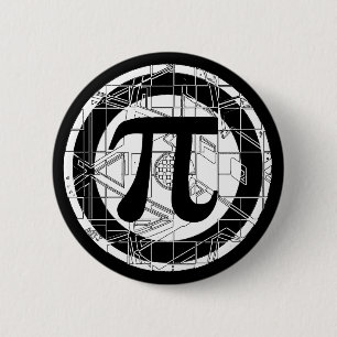 Awesome Pi Symbol 2 Inch Round Button