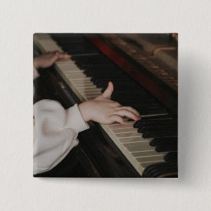 Awesome Piano Artwork 2 Inch Square Button