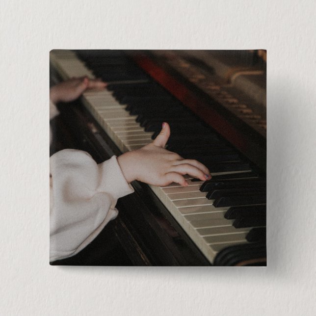 Awesome Piano Artwork 2 Inch Square Button (Front)