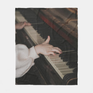 Awesome Piano Artwork Fleece Blanket