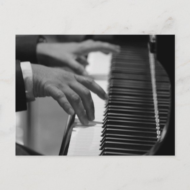Awesome Piano Artwork Postcard (Front)
