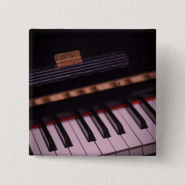 Awesome Piano Design 2 Inch Square Button (Front)