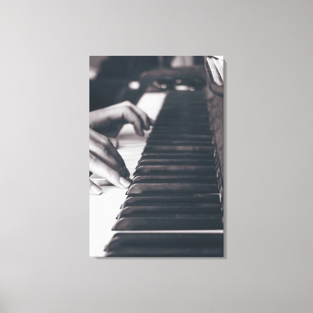 Awesome Piano Design Canvas Print (Front)