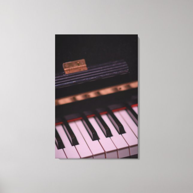 Awesome Piano Design Canvas Print (Front)