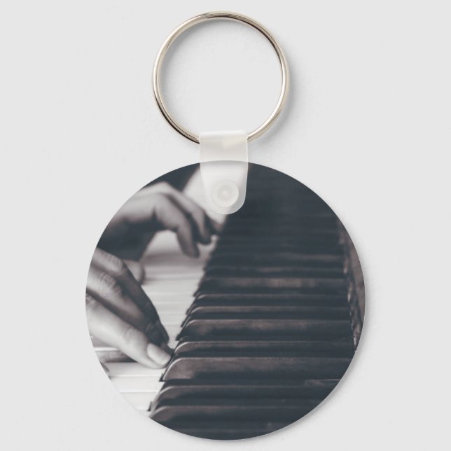 Awesome Piano Design Keychain (Front)