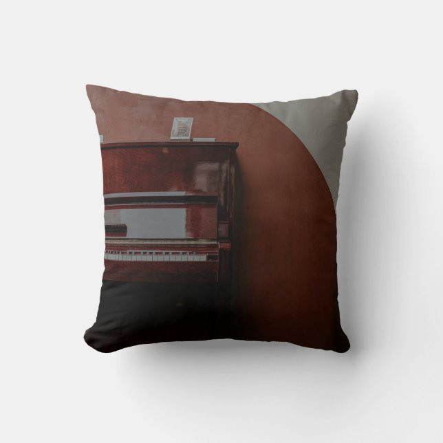 Awesome Piano Throw Pillow (Front)