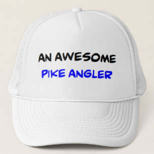 awesome pike angler2 trucker hat