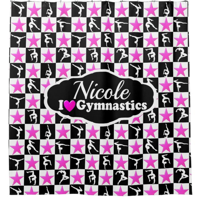 AWESOME PINK AND BLACK GYMNASTICS DESIGN (Front)