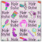 AWESOME PINK HAIR STYLIST FABRIC
