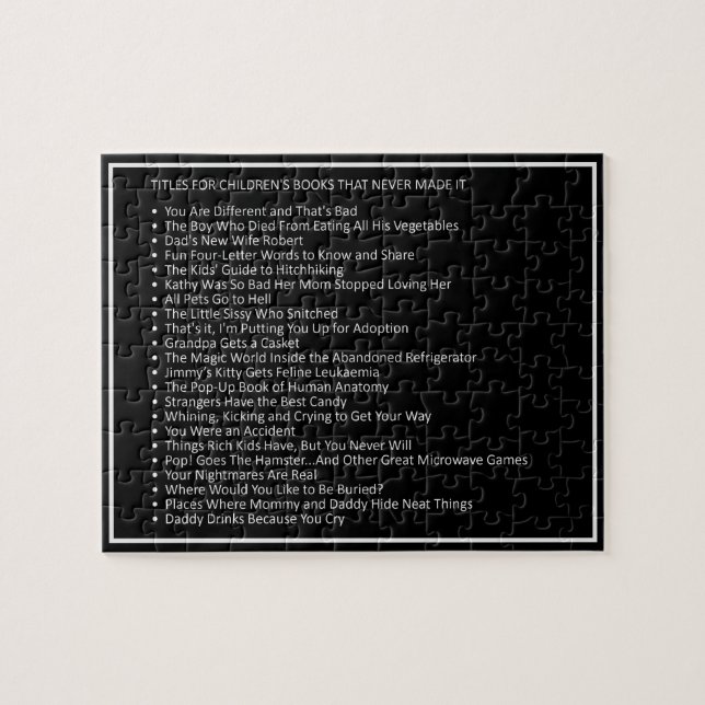 Awesome Plaisanteries personnalisées puzzle couleu (Horizontal)