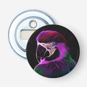 Awesome Plum Glow Parrot Bottle Opener