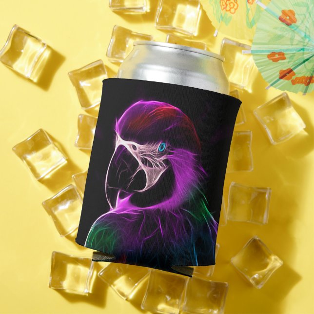 Awesome Plum Glow Parrot Can Cooler (In Situ Summer)