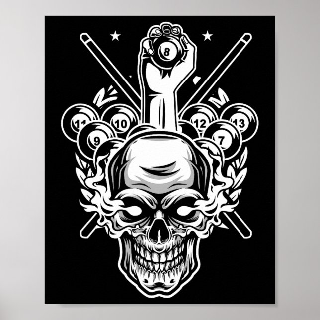 Awesome Pocket Billiard Pool Player Athlete Cue Sp Poster (Front)